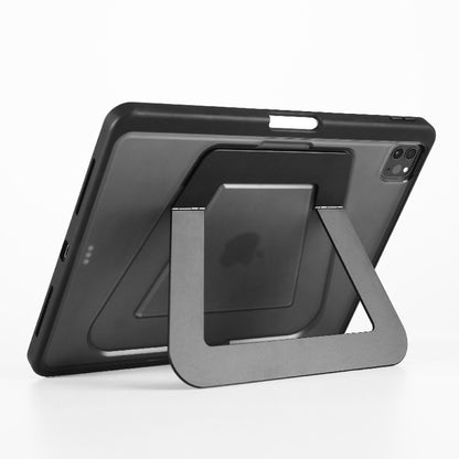 Armor King Double Aluminum Alloy Pivot Kickstand Acrylic + TPU Anti-bending Shockproof Case Cover for Apple iPad