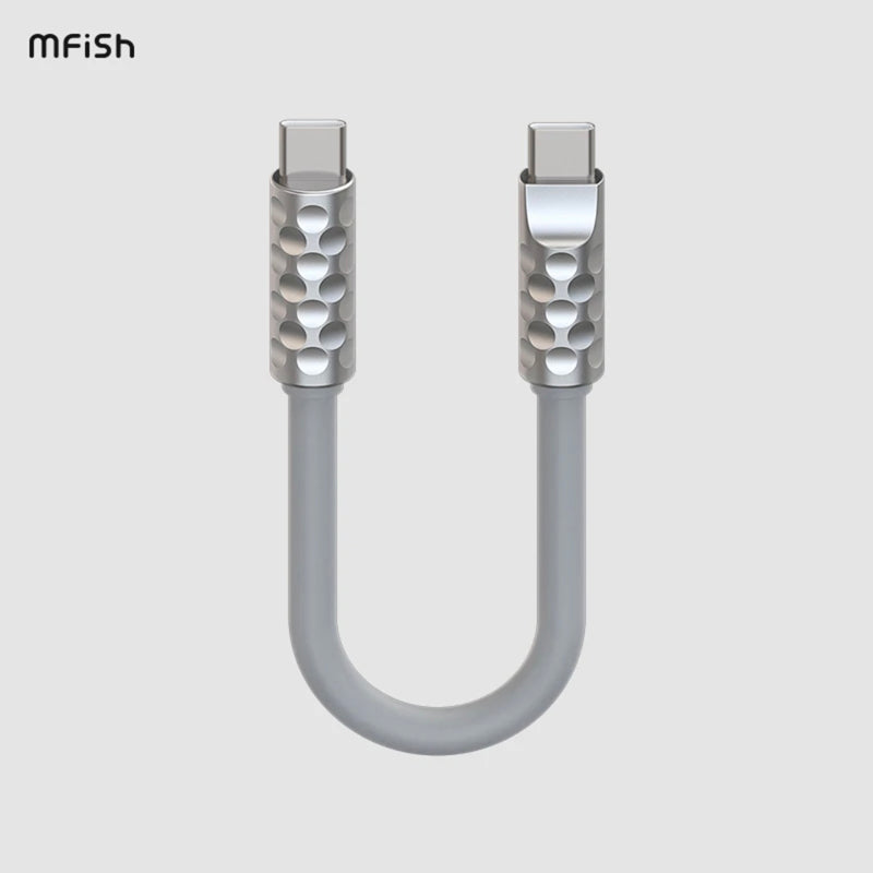 MfiSh Power Viper Type-C to Type-C/Lightning 20cm Data Cable Charging Line