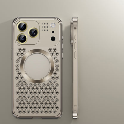 Armor King MagSafe Aluminum Alloy Heat Dissipation Lens Protector Aromatherapy Metal Case Cover