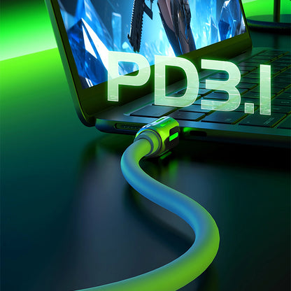 Mfish Armored Dragon I 240W USB-A+Type-C to Lightning+Type-C 4-in-1 Data Cable Charging Line