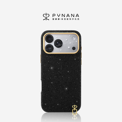 PYNANA Jewelry Aesthetics & Handcraft Starry Sky MagSafe Black Diamonds Protective Case Cover