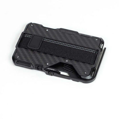 Armor King Magnetic Multi-Tool Metal Wallet Carbon Fiber Cover Card Holder