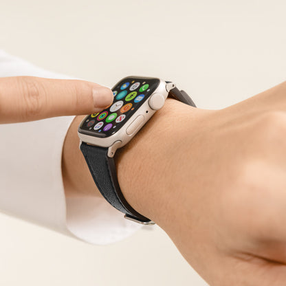 SwitchEasy Slim Genuine Leather Watch Band Apple Watch Strap