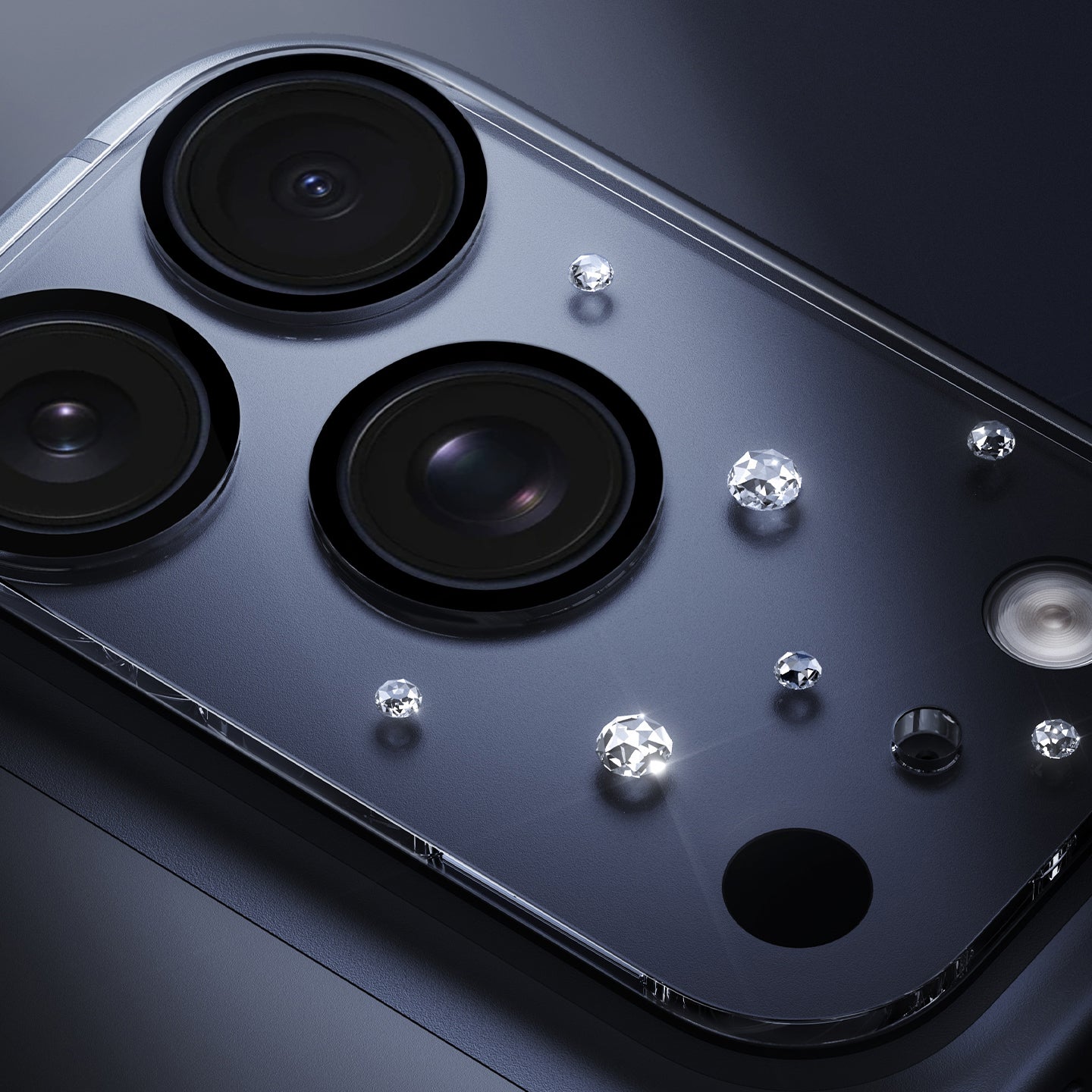 PYNANA Jewelry Aesthetics & Handcraft Starry Sky Tempered Glass Rear Camera Film Lens Protector