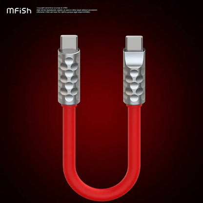 MfiSh Power Viper Type-C to Type-C/Lightning 20cm Data Cable Charging Line