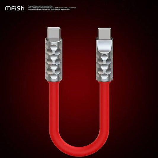 MfiSh Power Viper Type-C to Type-C/Lightning 20cm Data Cable Charging Line