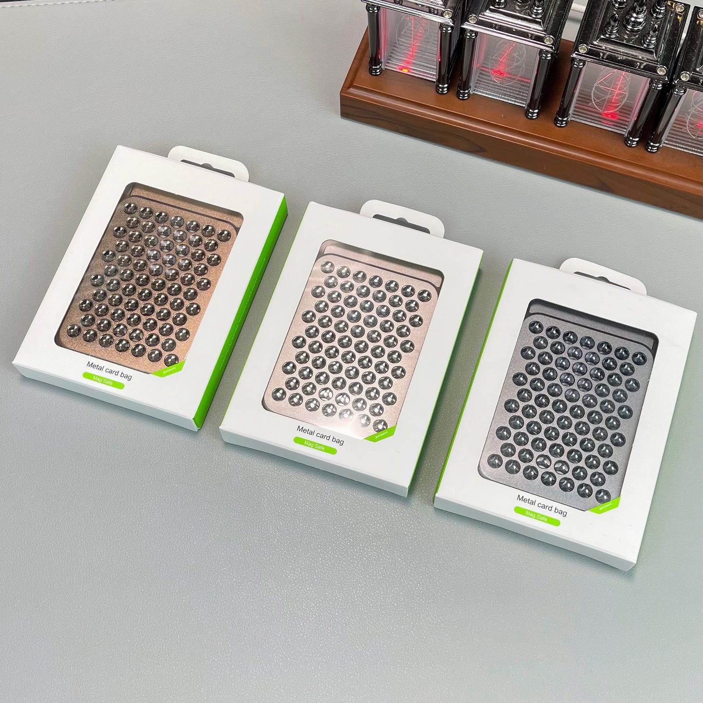 Armor King MagSafe Aluminum Alloy Phone Wallet Magnetic Card Holder