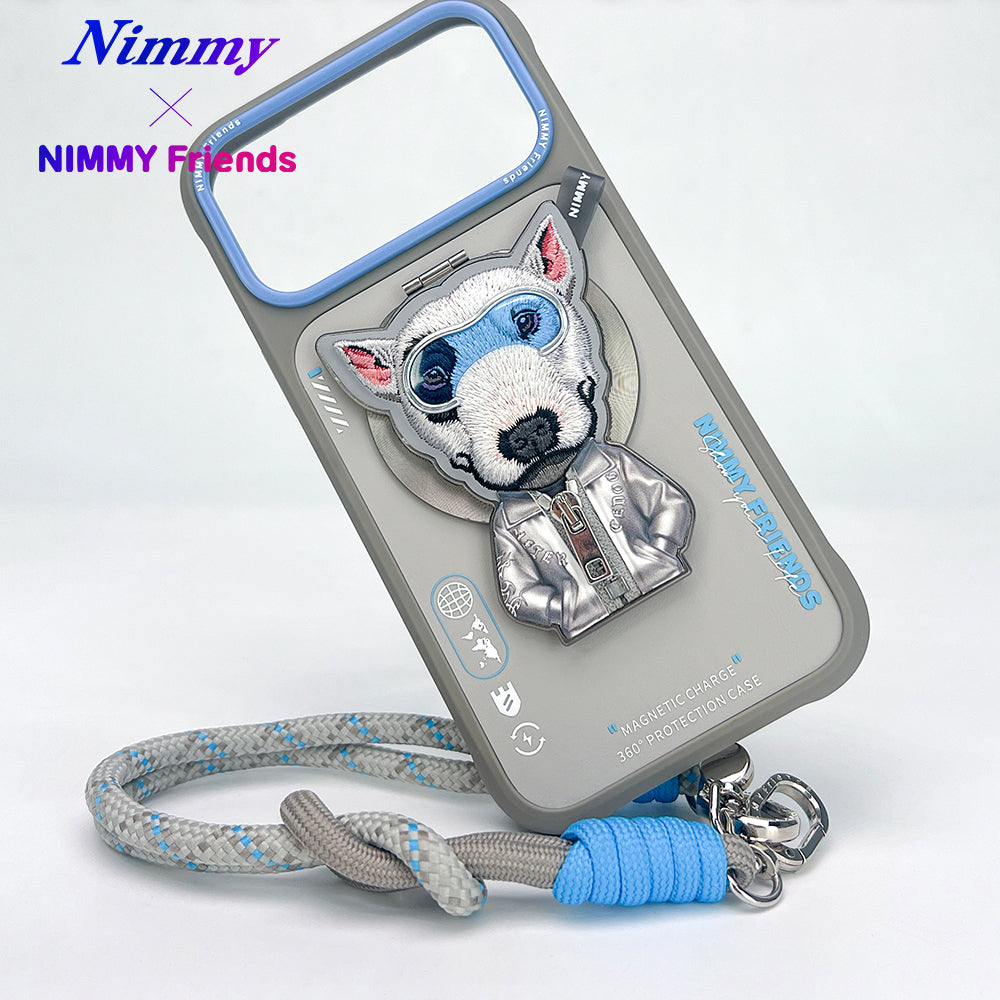 Nimmy Cool Glasses 2.0 Cute Pets 3D Embroidery Magnetic Bracket Phone Holder