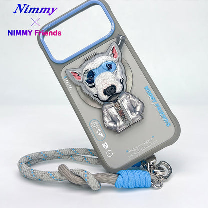 Nimmy Cool Glasses 2.0 Cute Pets 3D Embroidery Magnetic Bracket Phone Holder