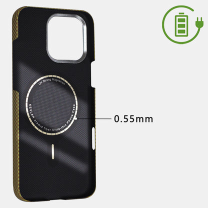 Armor King Labubu Graffiti Luxury Pure Aramid Fiber MagSafe Case Cover