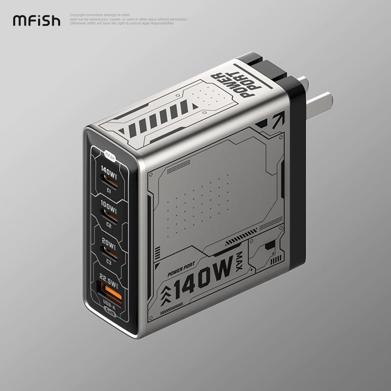 Mfish Electronic Rhino Power Port GaN 140W PD Fast Charger