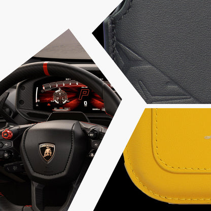 Lamborghini Genuine Leather Mobile Phone Pouch - Temerario D2