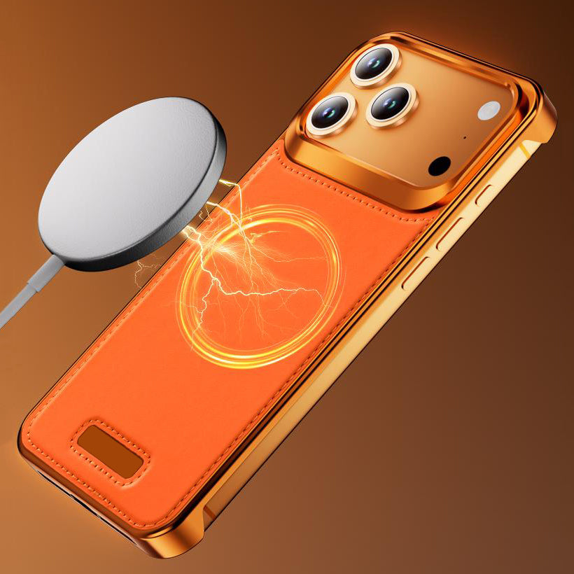 Armor King MagSafe Aluminum+Leather Heat Dissipation Protective Case Cover