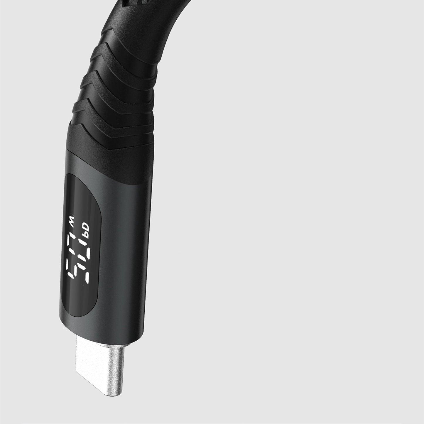 Lamborghini 100W USB-C to USB-C Charge & Sync Magnetic Cable with Digital LCD Display - Urus D1