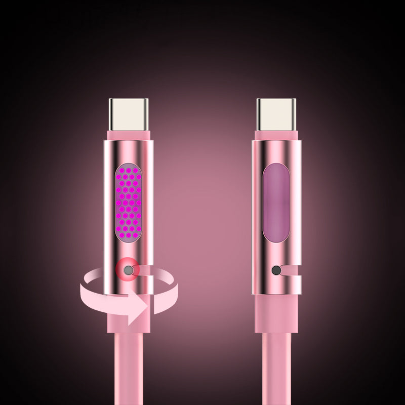 MfiSh Aroma Bee 240W Type-C to Type-C Aromatherapy Elastic Data Cable Charging Line