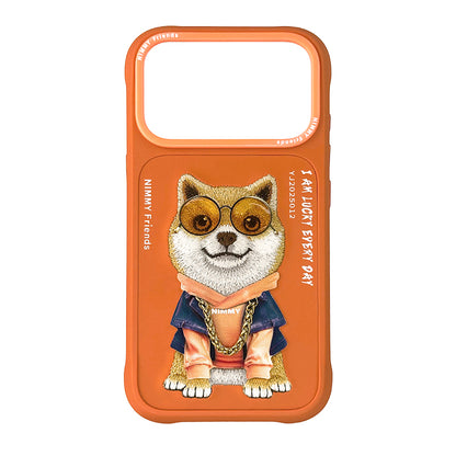 Nimmy Glasses Cute Pets Cool Embroidery Case Cover