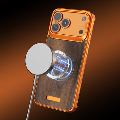 Armor King MagSafe Aluminum+Wood Heat Dissipation Aromatherapy Protective Cover Case