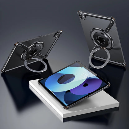 Oatsbasf Z MagSafe Pivot Ring Stand Air Cushion Metal Case Cover for iPad