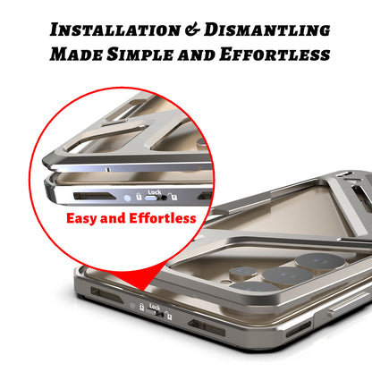 Luphie Warrior Armor Military-Grade Drop Protectioon Aluminum Alloy Heat Dissipation Metal Case Cover