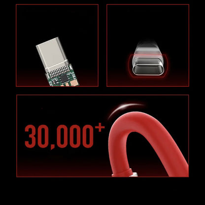 MfiSh Power Viper Type-C to Type-C/Lightning 20cm Data Cable Charging Line