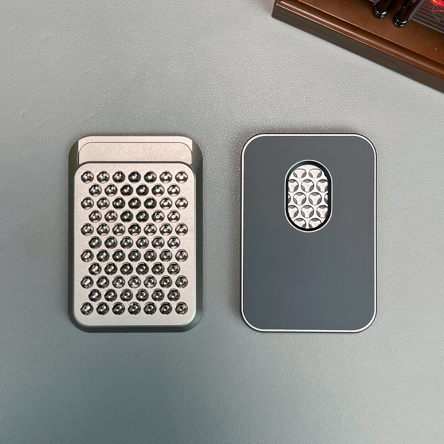 Armor King MagSafe Aluminum Alloy Phone Wallet Magnetic Card Holder