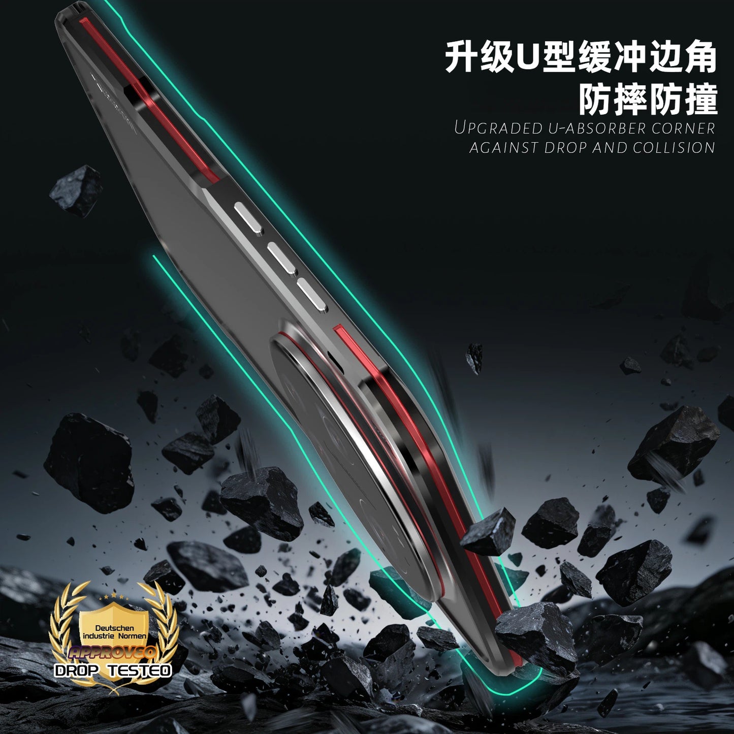 Luphie Razor Strong Protection Military Grade Drop Tested Metal Phone Case