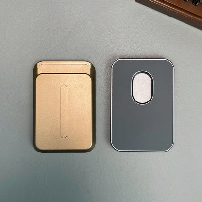 Armor King MagSafe Aluminum Alloy Phone Wallet Magnetic Card Holder