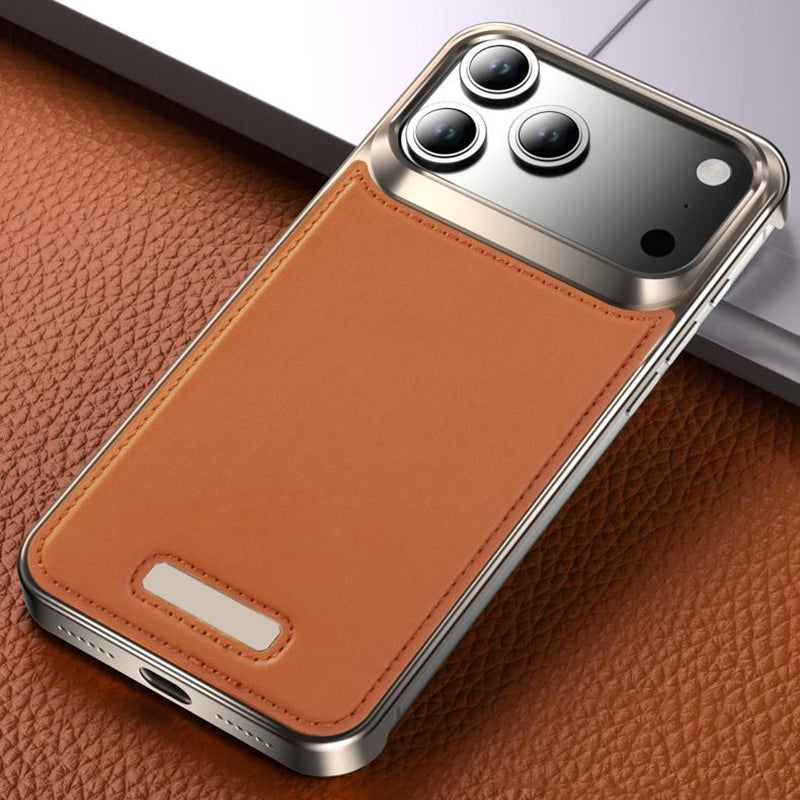 Armor King MagSafe Aluminum+Leather Heat Dissipation Protective Case Cover
