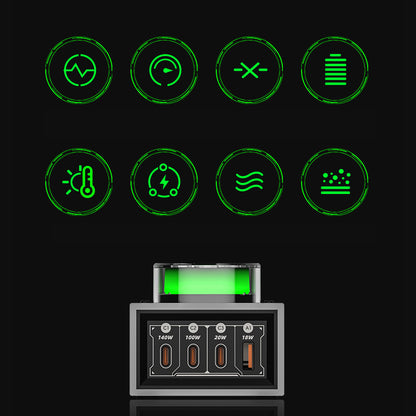 Mfish E-Tank Power Station 140W GaN PD Desktop Charger