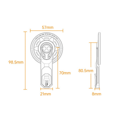Armor King Decompression Magnetic Ring Holder MagSafe Phone Bracket