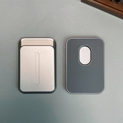 Armor King MagSafe Aluminum Alloy Phone Wallet Magnetic Card Holder