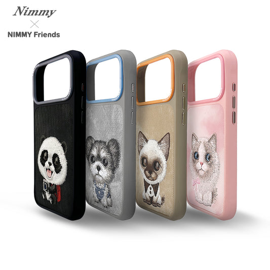 Nimmy Big Eyed Pets Cute 3D Embroidery Case Cover