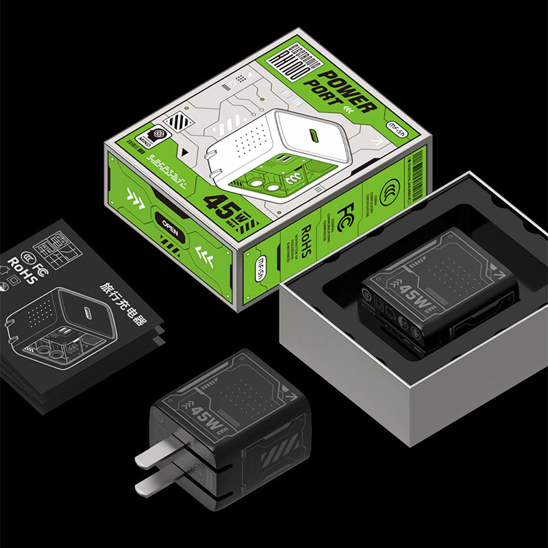 Mfish Electronic Rhino Power Port GaN 45W PD Fast Charger