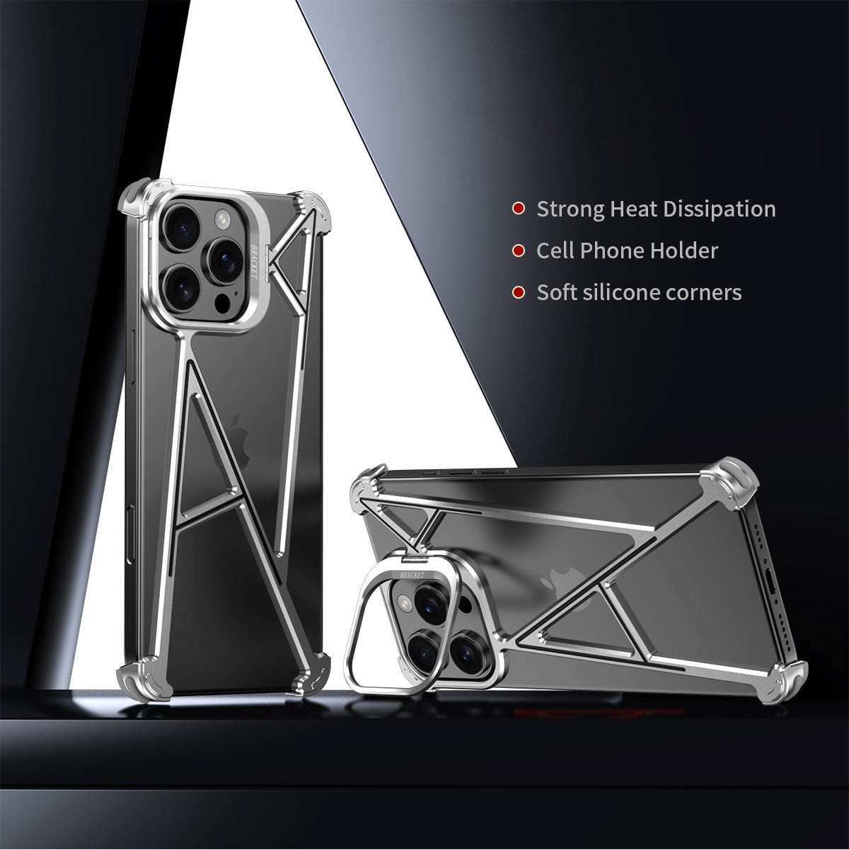Armor King A Shell Heat Dissipation Invisible Bracket Aluminum Alloy Metal Case Cover