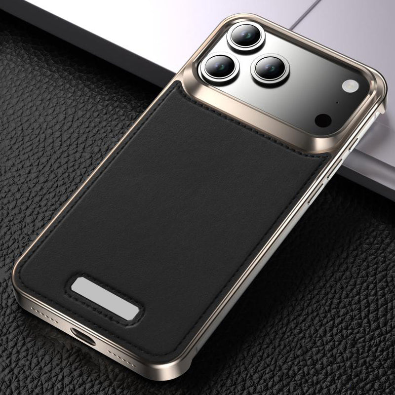 Armor King MagSafe Aluminum+Leather Heat Dissipation Protective Case Cover