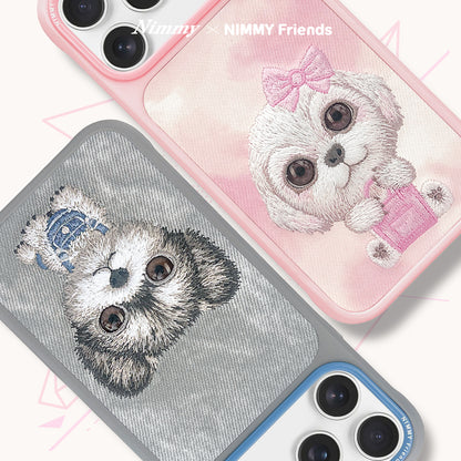 Nimmy Big Eyed Pets Cute 3D Embroidery Case Cover