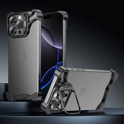 Armor King Wing Skeleton Lens Stand Frameless Anti-fall Metal Case Cover