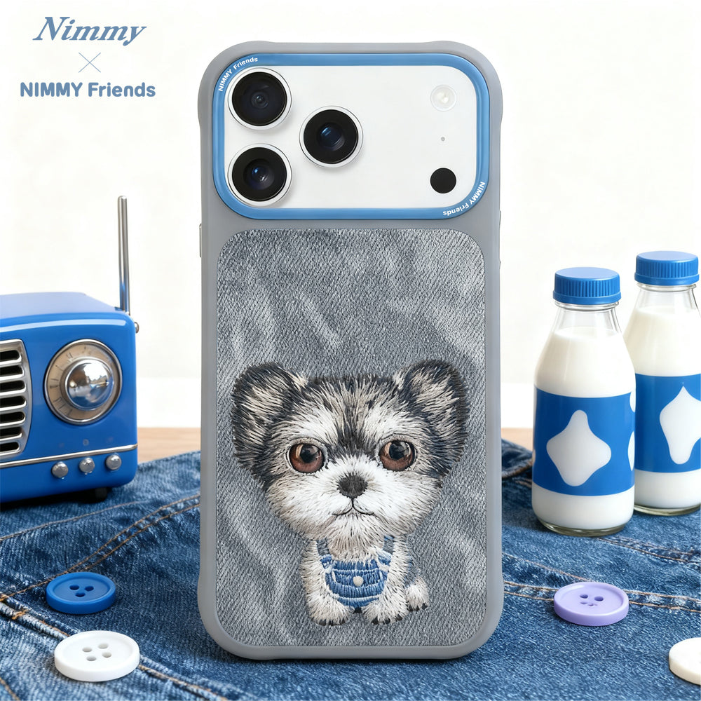 Nimmy Big Eyed Pets Cute 3D Embroidery Case Cover