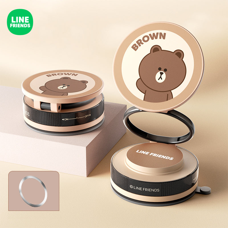Line Friends Vacuum Suction Magnetic Folding Mount Phone Holder Navigation Bracket