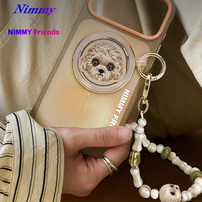 Nimmy Big Eyes Cute Pets 3D Ceramic Bracelet Phone Lanyard