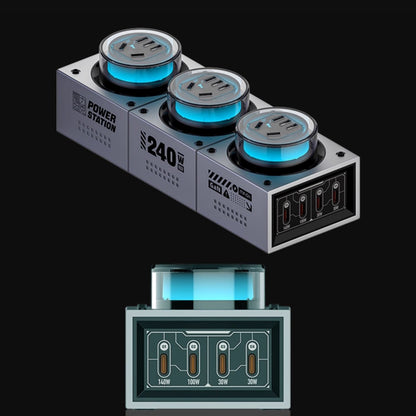 Mfish E-Tank Power Station 240W GaN PD Desktop Charger