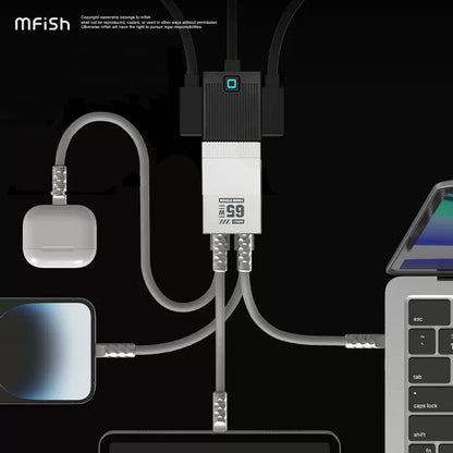 Mfish Electronic Mobile Power Station GaN 65W PD Fast Charger