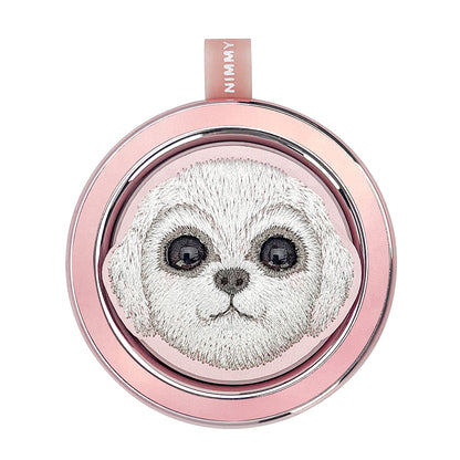 Nimmy Big Eyes Cute Pets 3D Embroidery Magnetic Bracket Phone Holder