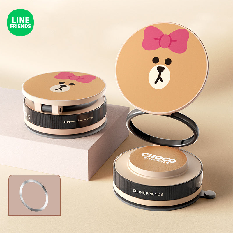 Line Friends Vacuum Suction Magnetic Folding Mount Phone Holder Navigation Bracket