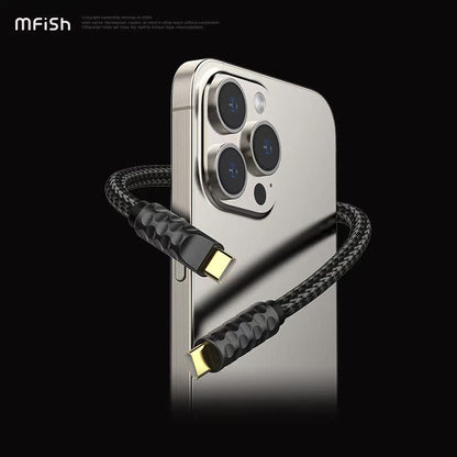 MfiSh Power Viper 240W 40Gbps USB4 Thunderbolt Type-C Data Cable Charging Line