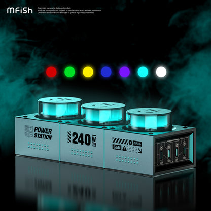 Mfish E-Tank Power Station 240W GaN PD Desktop Charger