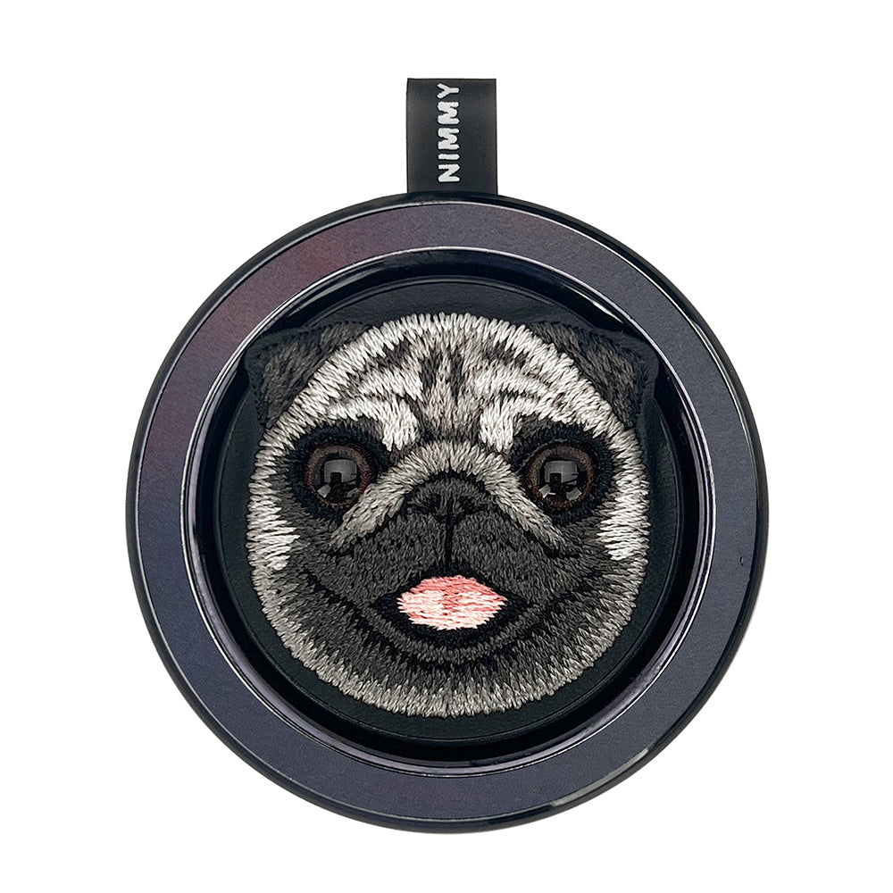 Nimmy Big Eyes Cute Pets 3D Embroidery Magnetic Bracket Phone Holder
