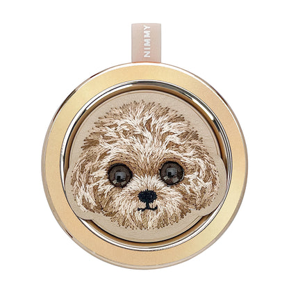 Nimmy Big Eyes Cute Pets 3D Embroidery Magnetic Bracket Phone Holder