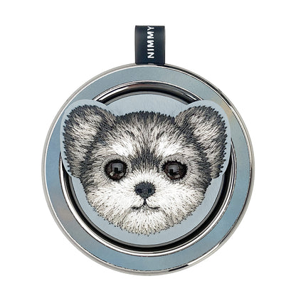 Nimmy Big Eyes Cute Pets 3D Embroidery Magnetic Bracket Phone Holder