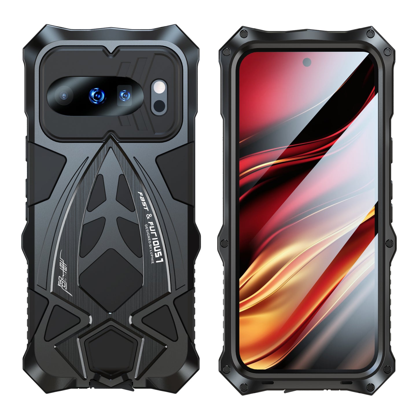 Luphie Roadster Sports Car Water-resistant Shockproof Heavy Duty Metal Case Cover